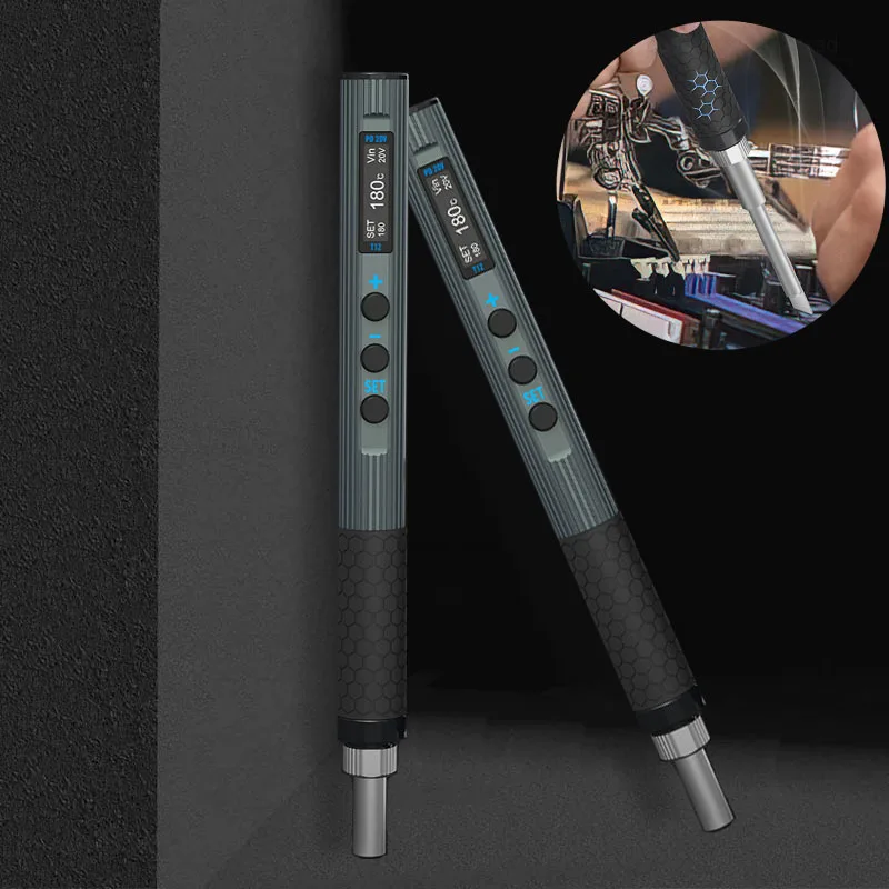 Youpin T12 Intelligence Soldering Iron Constant Temperature Digital Display Soldering Pen Household Maintenance Soldering Tools
Youpin T12 Intelligence Soldering Iron Constant Temperature Digital Display Soldering Pen Household Maintenance Soldering Tools