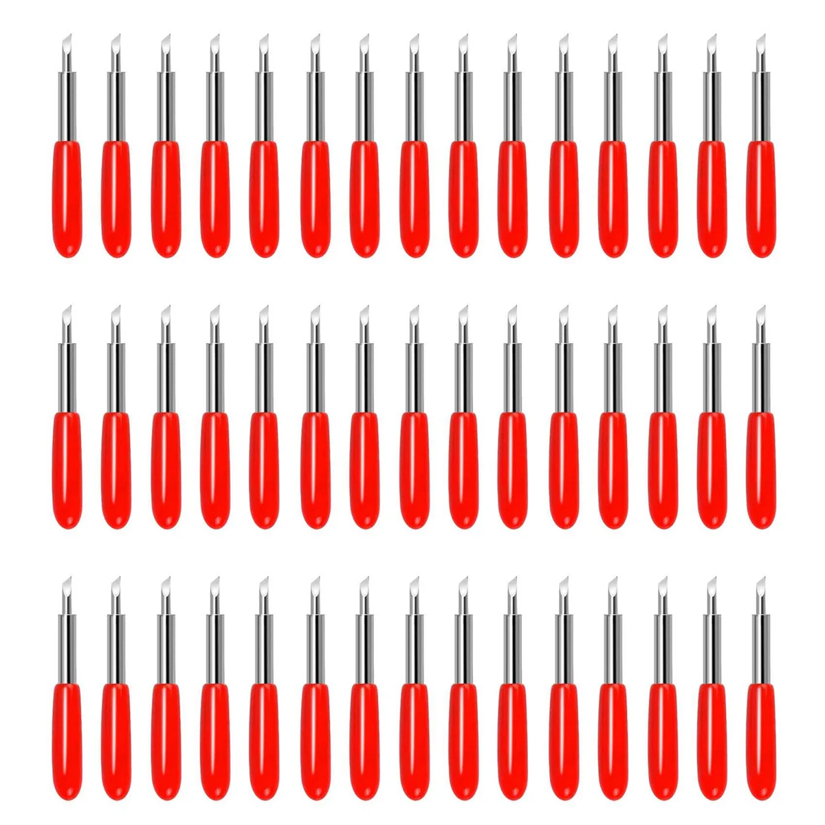 50PCS Replacement Cutting Blades for Explore Air 2 /Air 3/Maker Expression, 45 Degree Standard Fine Point Blades
50PCS Replacement Cutting Blades for Explore Air 2 /Air 3/Maker Expression, 45 Degree Standard Fine Point Blades