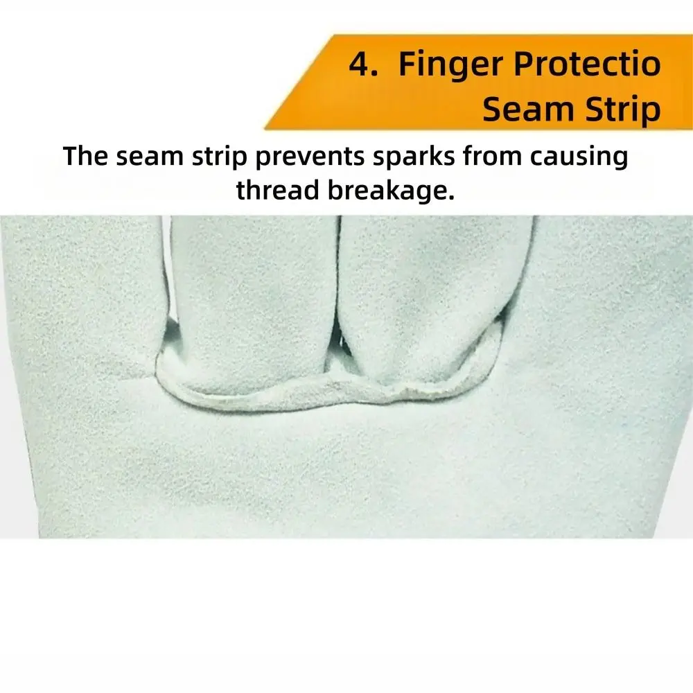 New Cowhide Welding Gloves Thick Wear Resistant Labor Gloves Short Security Protection
New Cowhide Welding Gloves Thick Wear Resistant Labor Gloves Short Security Protection
