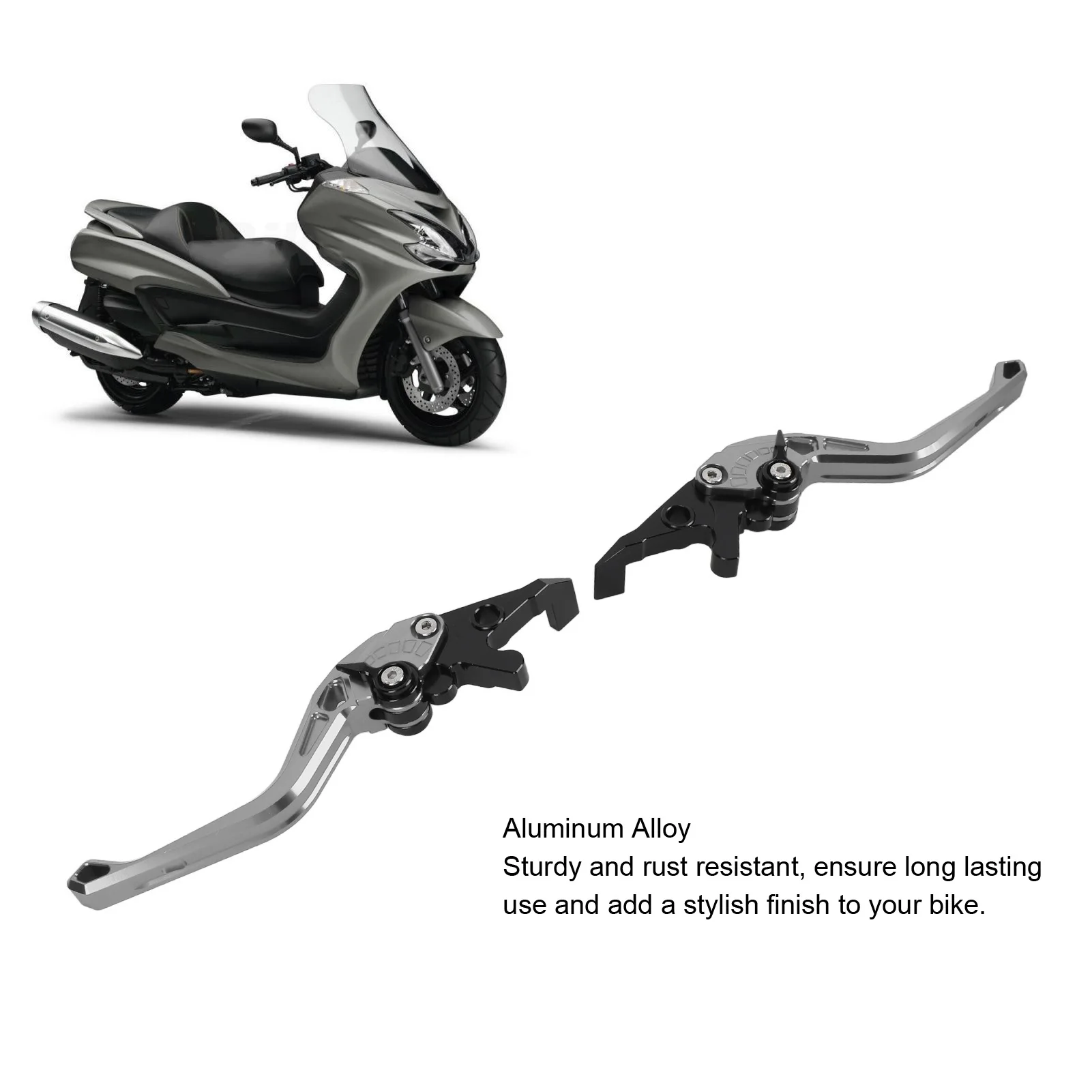 1 пара мотоциклетных тормозных рычагов сцепления из алюминиевого сплава, регулируемый эргономичный тормозной рычаг сцепления для XMAX 400 2013-2021
1 пара мотоциклетных тормозных рычагов сцепления из алюминиевого сплава, регулируемый эргономичный тормозной рычаг сцепления для XMAX 400 2013-2021