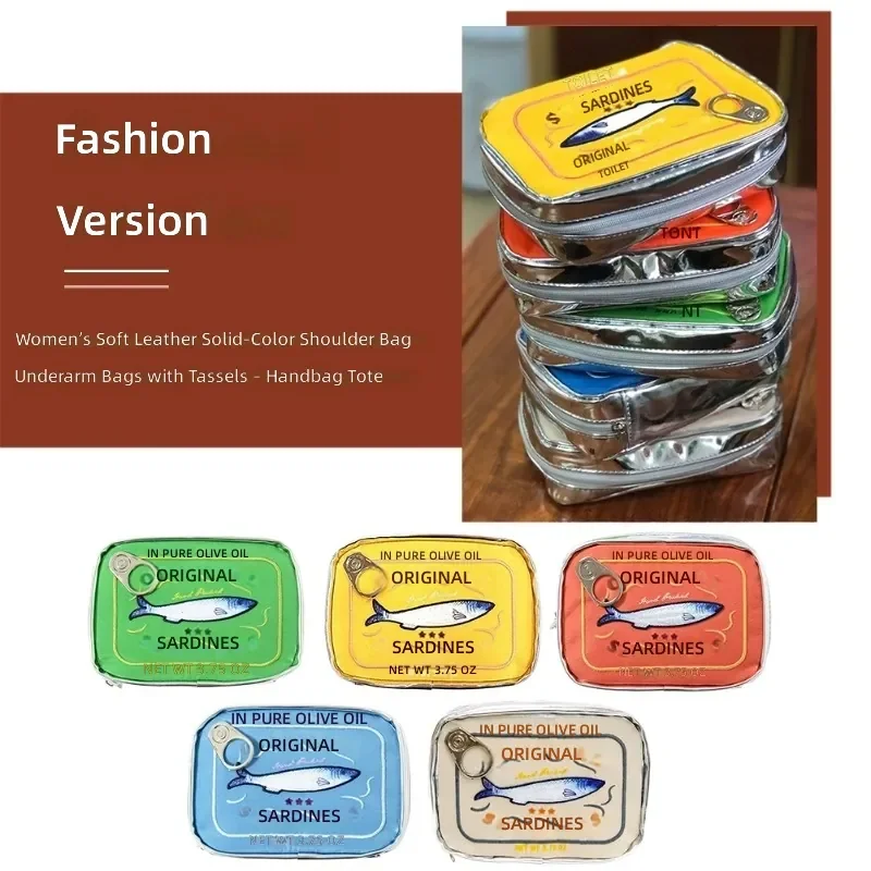 Cute Sardine Can Shape Cosmetic Bag Large Capacity Travel Makeup Bag Multicolor Options Daily Use Toiletry Bag Organiser for
Cute Sardine Can Shape Cosmetic Bag Large Capacity Travel Makeup Bag Multicolor Options Daily Use Toiletry Bag Organiser for