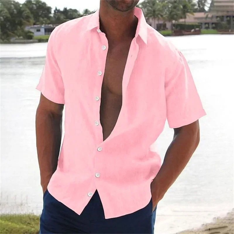 summer explosive men's fashion casual shirt cotton linen lapel knitted cardigan trend slim solid color short-sleeved men's
summer explosive men's fashion casual shirt cotton linen lapel knitted cardigan trend slim solid color short-sleeved men's