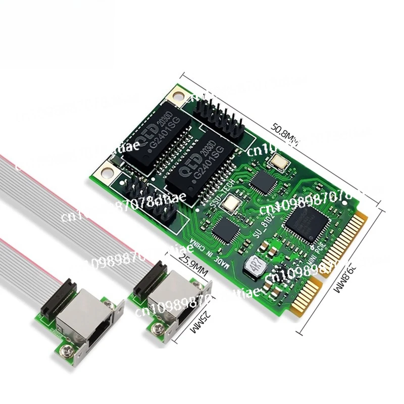MINIPCI-E Gigabit Network Interface Card Dual Port RJ-45 Wired Network Interface Card 1000M Mini PCI-E Independent Card Desktop
MINIPCI-E Gigabit Network Interface Card Dual Port RJ-45 Wired Network Interface Card 1000M Mini PCI-E Independent Card Desktop