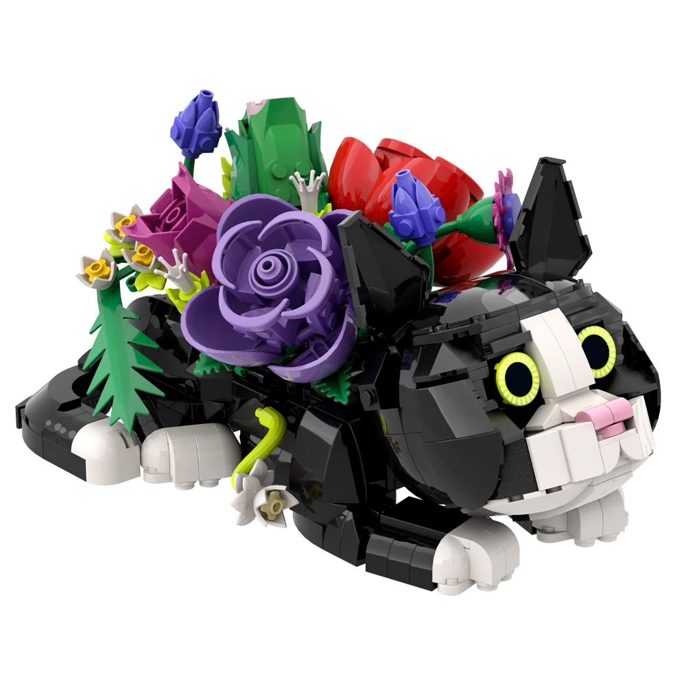 Cat Rose Bouquet Succulent Planter Flowers Pot Building Blocks, Cat Flowers Pot Plants and Animals Decoration for Girls Gift
Cat Rose Bouquet Succulent Planter Flowers Pot Building Blocks, Cat Flowers Pot Plants and Animals Decoration for Girls Gift