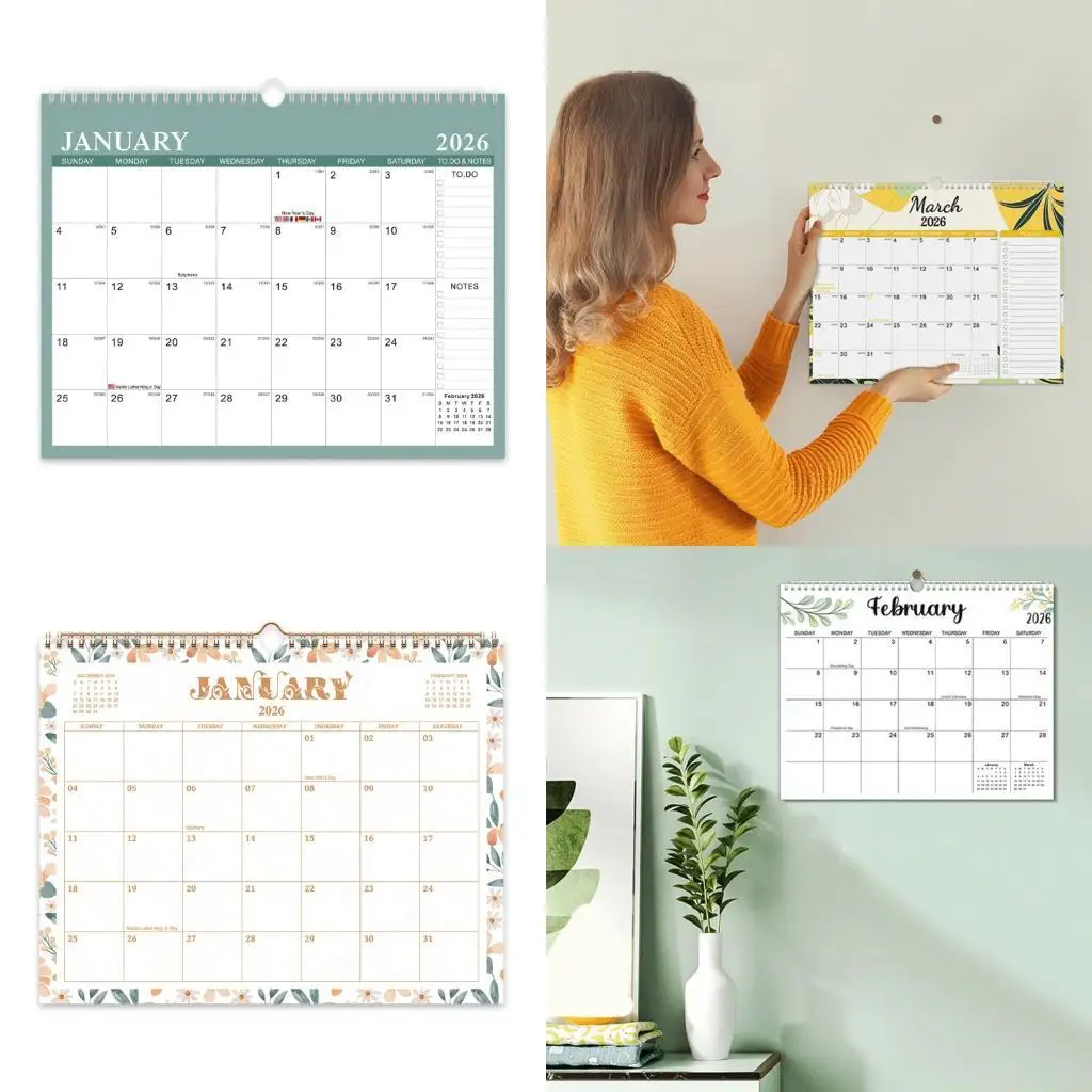 Настенный календарь-планировщик на 2026–2027 годы, 18 месяцев с января 2026 года по июнь 2027 года. Календарь с двойной катушкой
Настенный календарь-планировщик на 2026–2027 годы, 18 месяцев с января 2026 года по июнь 2027 года. Календарь с двойной катушкой