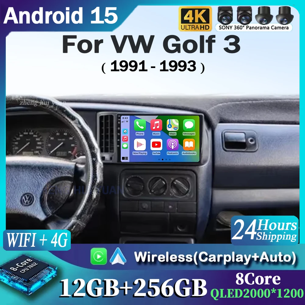 9“ Android 15 Car Radio for VW Volkswagen Golf 3 1991 1992 1993 Car Radio Carplay Auto Multimedia Stereo Video Player GPS
9“ Android 15 Car Radio for VW Volkswagen Golf 3 1991 1992 1993 Car Radio Carplay Auto Multimedia Stereo Video Player GPS