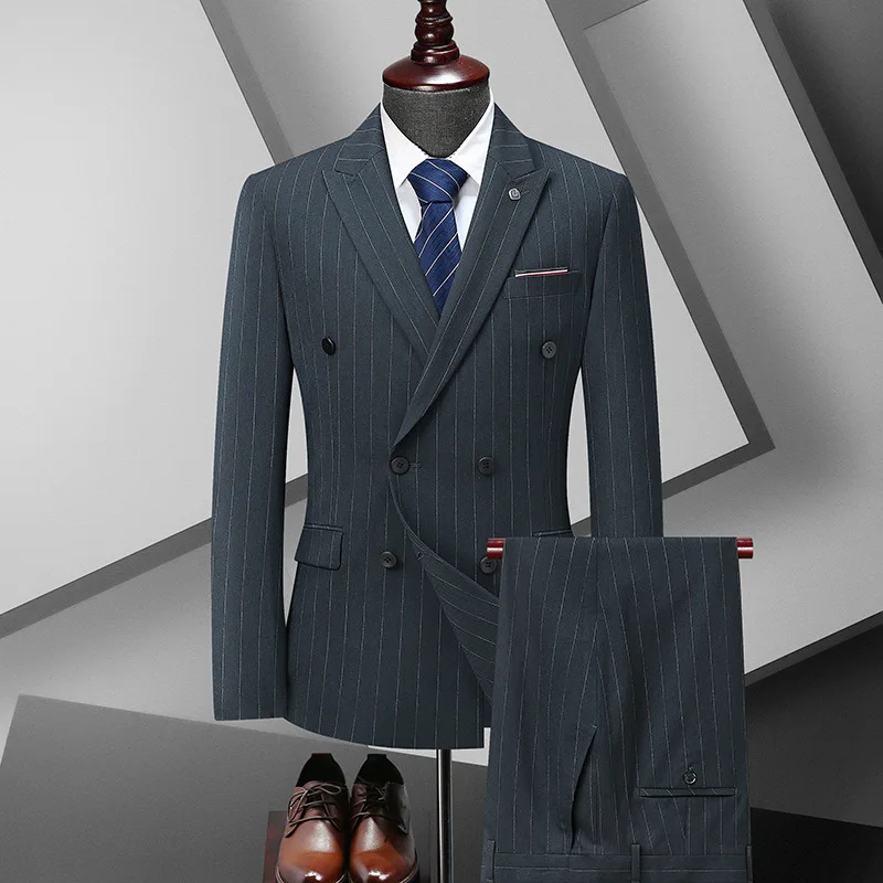 CH594Plus size men's suit dress suit peaked lapel double-breasted suit jacket fat wedding three-piece suit
CH594Plus size men's suit dress suit peaked lapel double-breasted suit jacket fat wedding three-piece suit
