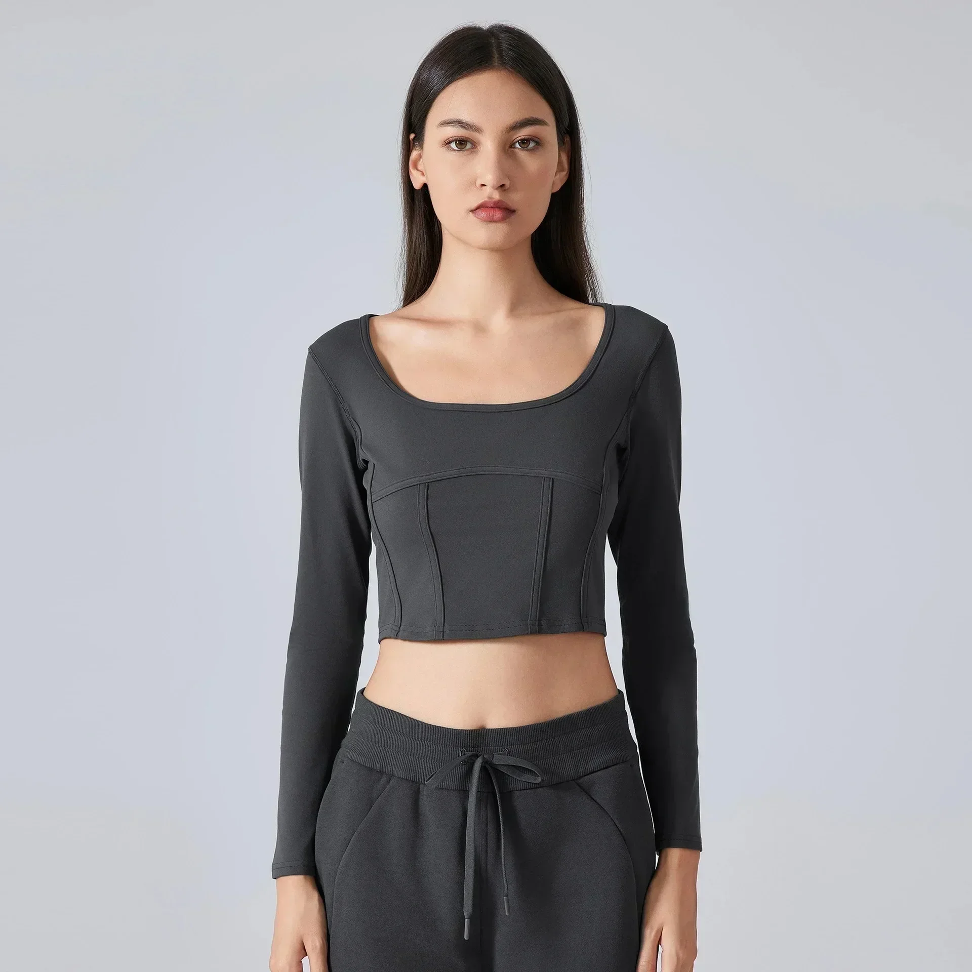 Lemon Cropped Length Ultra-Soft Scoop Neck Long Sleeve Shirts Women Lightweight Four-way Stretch Slim Fit Casual Running Shirt
Lemon Cropped Length Ultra-Soft Scoop Neck Long Sleeve Shirts Women Lightweight Four-way Stretch Slim Fit Casual Running Shirt