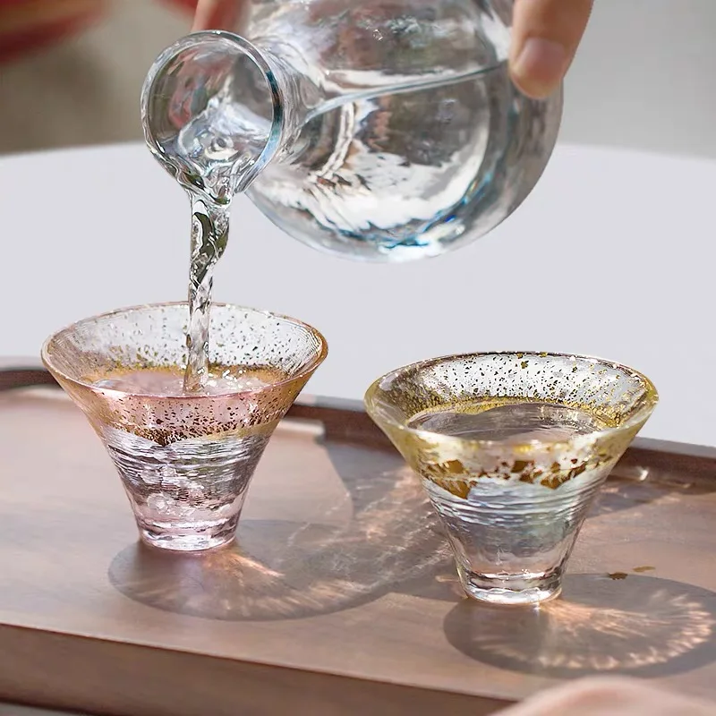 Japan Crystal Glass Gold Foil Sake Cup Fuji Mountain Cup Water Cup Wine Cup Cocktail Glass Drinking Glasses Wedding Couple Gift
Japan Crystal Glass Gold Foil Sake Cup Fuji Mountain Cup Water Cup Wine Cup Cocktail Glass Drinking Glasses Wedding Couple Gift