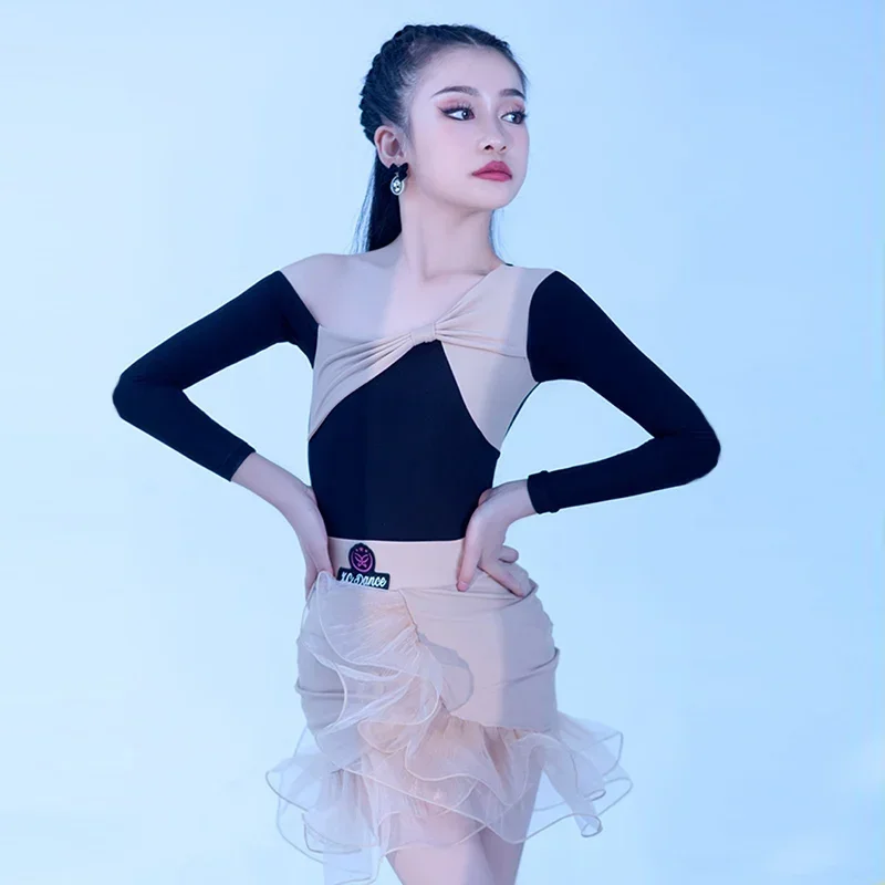 2026 Latin Dance Dress Children Samba Competition Training Costume Apricot Lace Ballroom Dance Skirt Set Performance Wear XH759
2026 Latin Dance Dress Children Samba Competition Training Costume Apricot Lace Ballroom Dance Skirt Set Performance Wear XH759