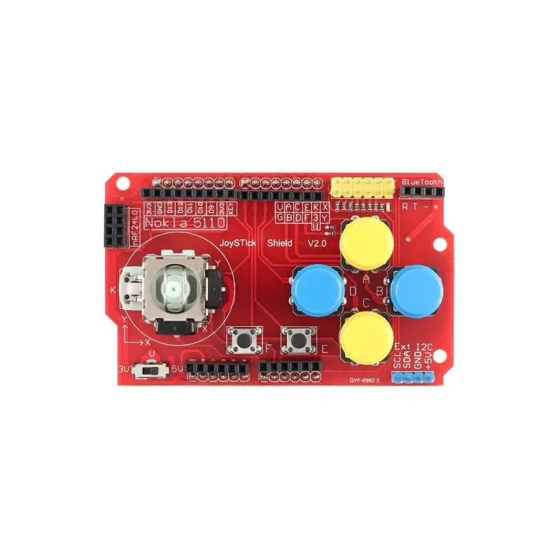 Плата расширения игрового джойстика JoyStick Shield имитирует функции клавиатуры и мыши
Плата расширения игрового джойстика JoyStick Shield имитирует функции клавиатуры и мыши