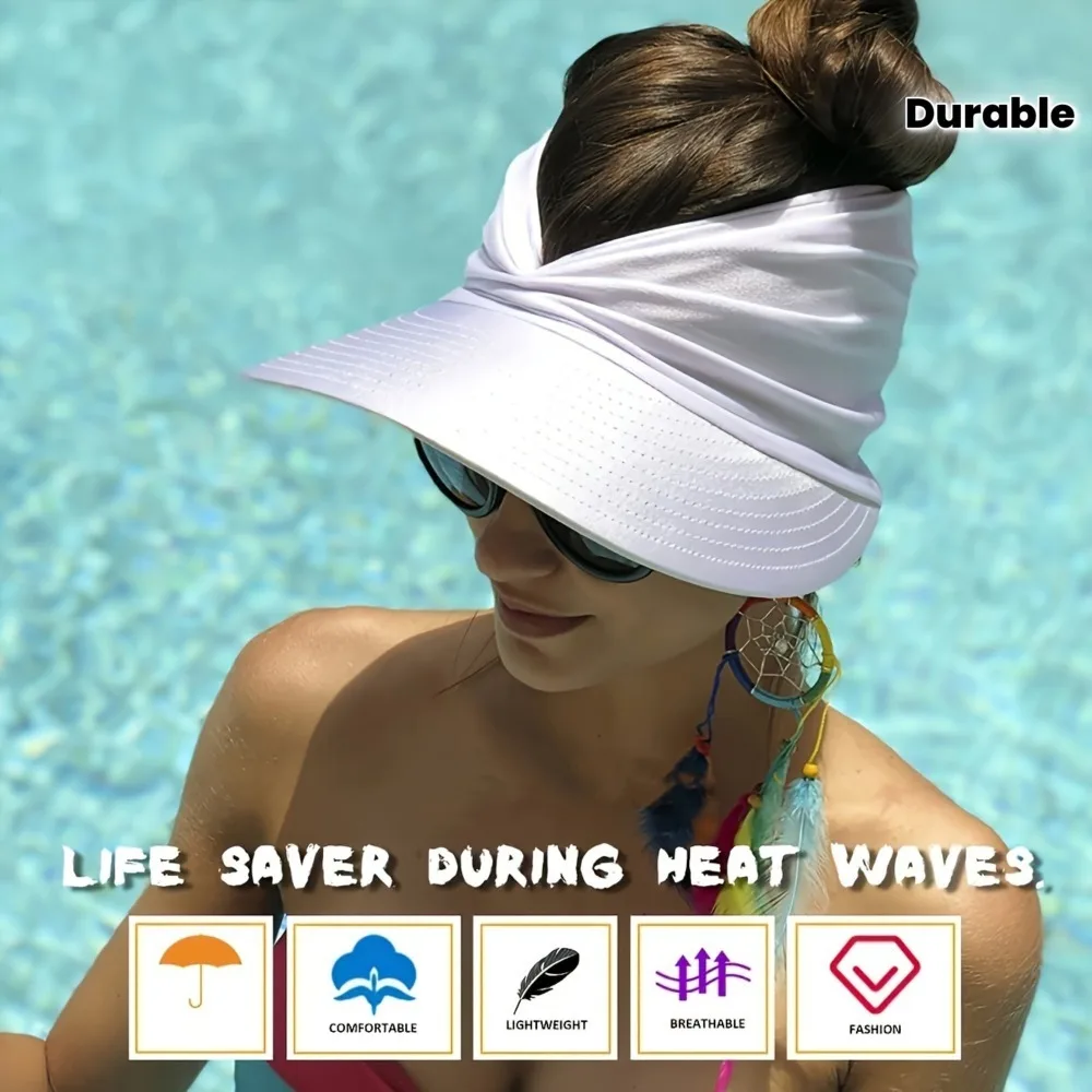 Women's Beach Sun Visor Hat New Spring & Summer Style Sun Hat for Vacation Travel & Outdoor Sports Lightweight and Breathable
Women's Beach Sun Visor Hat New Spring & Summer Style Sun Hat for Vacation Travel & Outdoor Sports Lightweight and Breathable