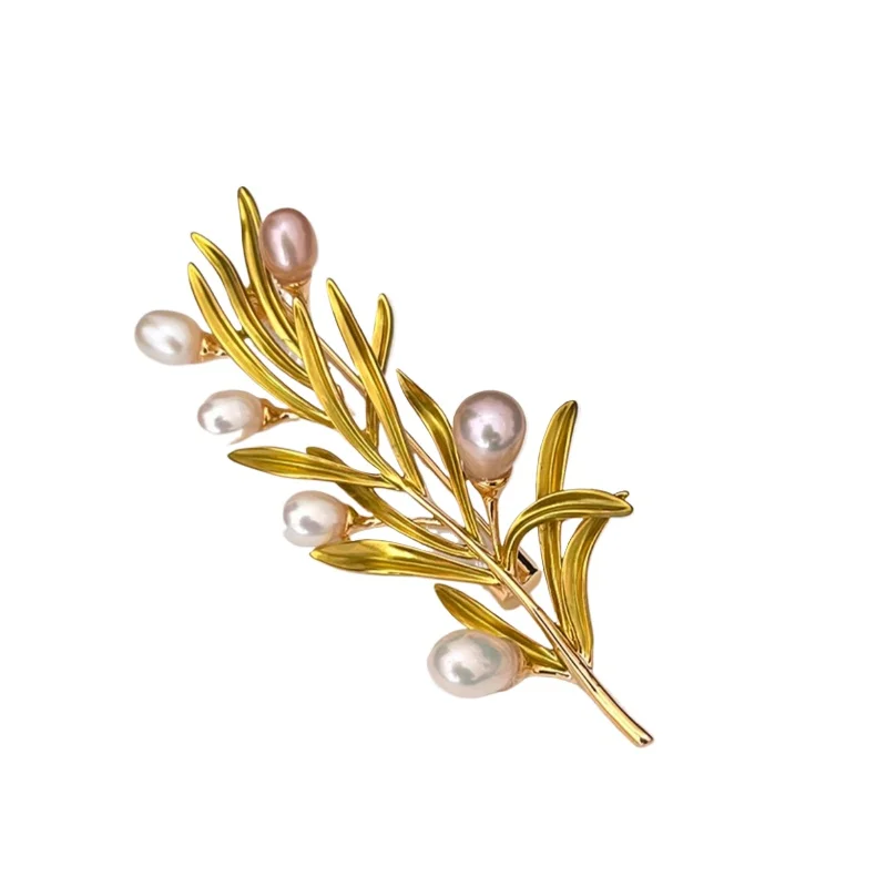 Natural Pearl Pine Branch Brooch Temperament Premium Suit Coat Pin Temperament Luxury Accessories
Natural Pearl Pine Branch Brooch Temperament Premium Suit Coat Pin Temperament Luxury Accessories