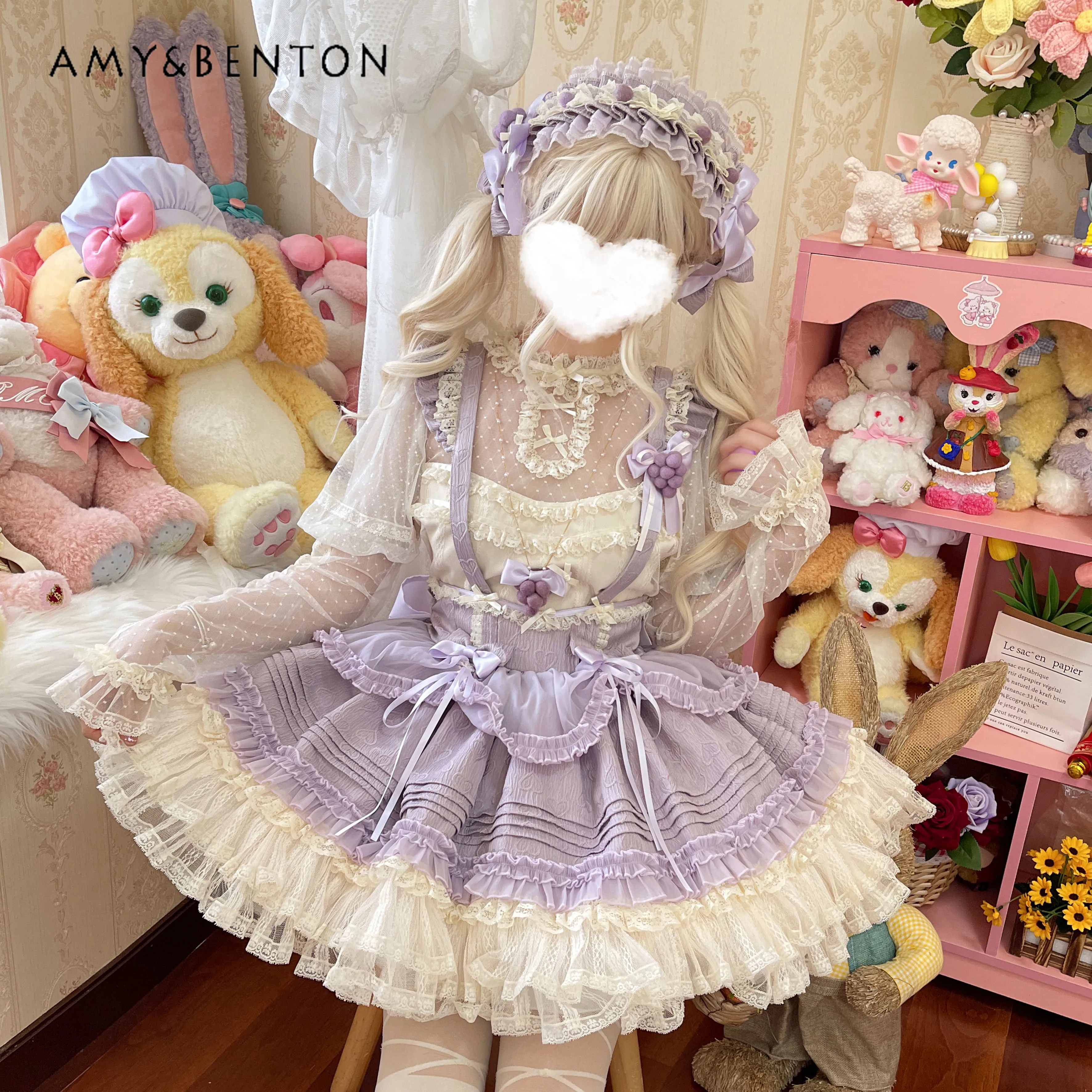 Daily Cute Lolita Style Skirt Sets Summer New Sweet Bow Ruffle Edge Flying Sleeve Suspender Mesh Tutu Skirt Shirt Two-piece Set
Daily Cute Lolita Style Skirt Sets Summer New Sweet Bow Ruffle Edge Flying Sleeve Suspender Mesh Tutu Skirt Shirt Two-piece Set