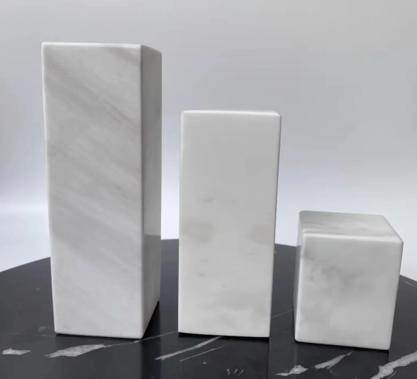 1pcs 50x50x100mm Natural White Marble Stone Cube Blocks Jewelry Crafts display stand base plates
1pcs 50x50x100mm Natural White Marble Stone Cube Blocks Jewelry Crafts display stand base plates