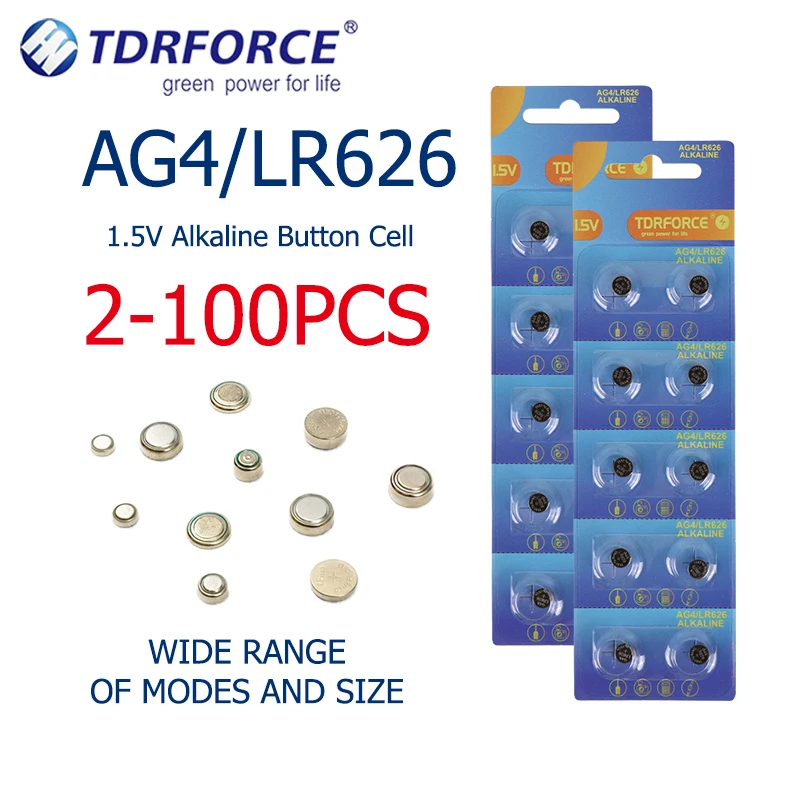 2-100pcs AG4 Button Batteries LR66 1.5V Alkaline Button Cell Battery Motherboard Scale Coin Cell Batteries for Watch Toys Remote
2-100pcs AG4 Button Batteries LR66 1.5V Alkaline Button Cell Battery Motherboard Scale Coin Cell Batteries for Watch Toys Remote