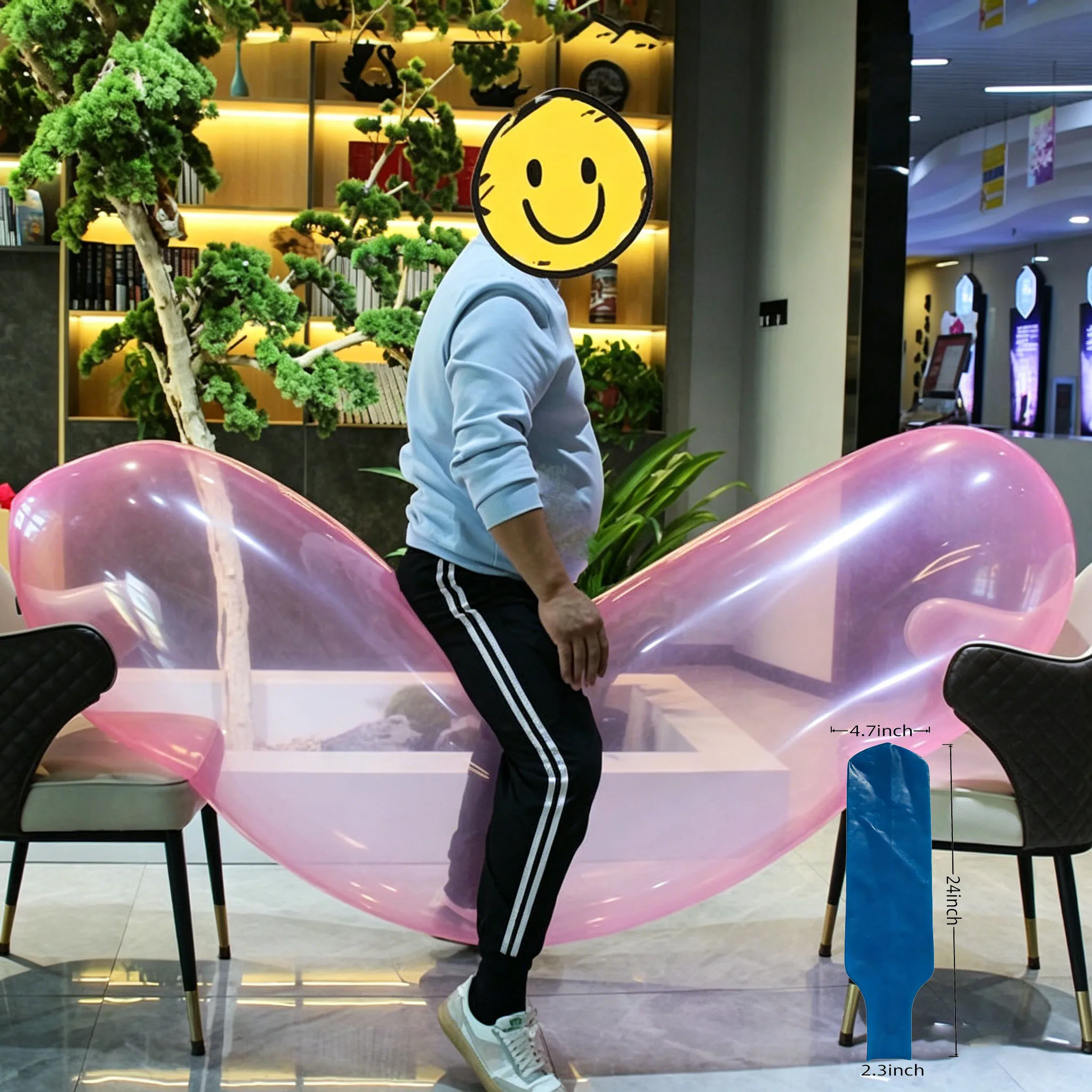 Large balloon V1200 long balloon. 70.8-inch latex balloon. Perfect outdoor toy. More durable. Festival decoration
Large balloon V1200 long balloon. 70.8-inch latex balloon. Perfect outdoor toy. More durable. Festival decoration