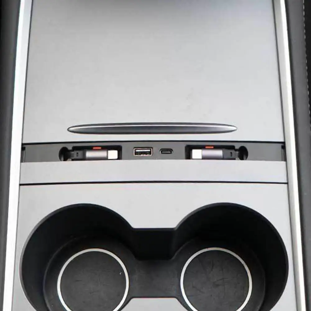 Fast Car Charger Tesla Model 3/y Car Docking Station with 4 Fast Charging Interfaces Retractable Cable Design Waterproof Usb Hub
Fast Car Charger Tesla Model 3/y Car Docking Station with 4 Fast Charging Interfaces Retractable Cable Design Waterproof Usb Hub