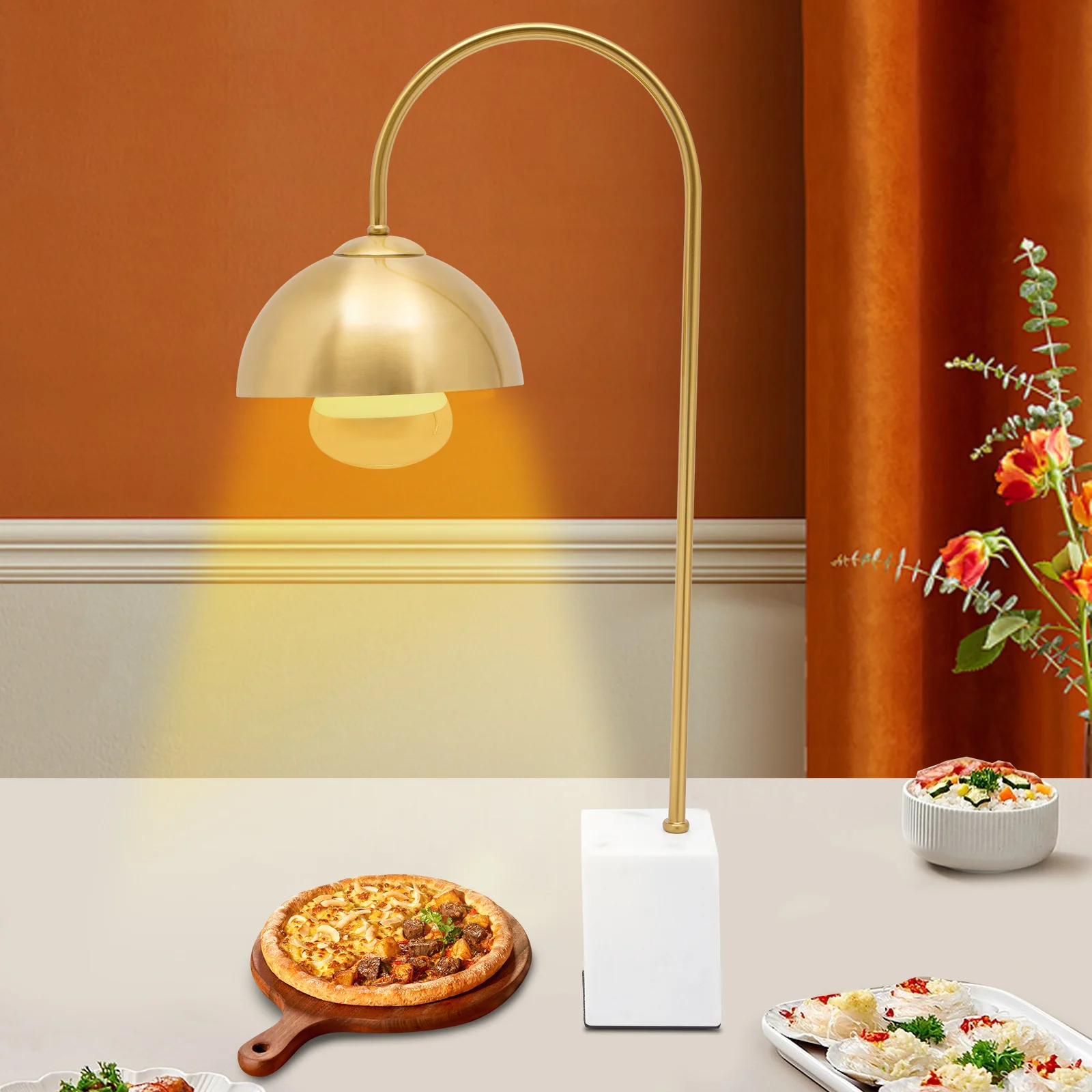 110V 12*12cm Food Heating Warmer Light Food Service Heat Lamp Button Switch Homes Restaurants Parties
110V 12*12cm Food Heating Warmer Light Food Service Heat Lamp Button Switch Homes Restaurants Parties