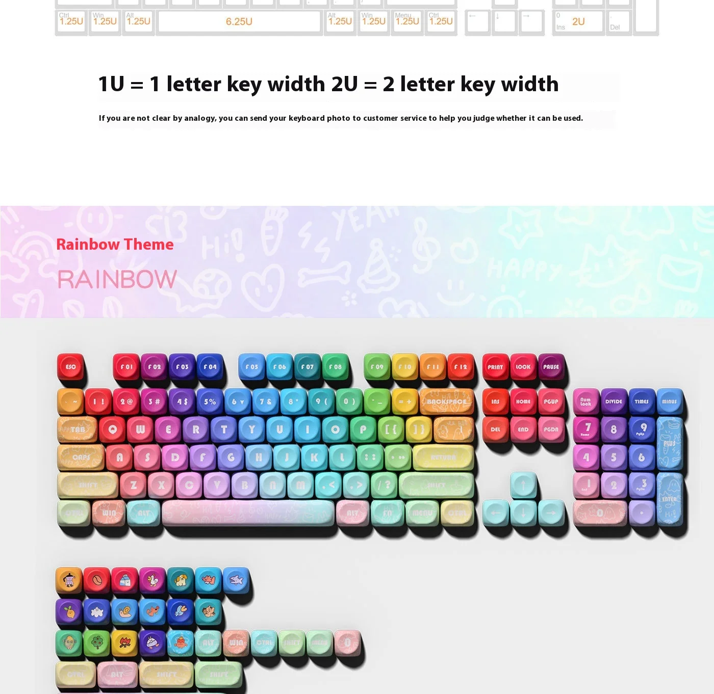 New MOA Height PBT Sublimation 137 Keys Rainbow Large Full Set Mechanical Keyboard Caps Universal Mechanical Keycaps Gift
New MOA Height PBT Sublimation 137 Keys Rainbow Large Full Set Mechanical Keyboard Caps Universal Mechanical Keycaps Gift