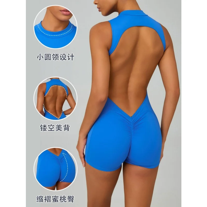 Ladies' Breathable Back Hollow Out Beautiful Back And Hip Lifting Yoga Fitness Set Outdoor Running Naked Tight Fitting Jumpsuit
Ladies' Breathable Back Hollow Out Beautiful Back And Hip Lifting Yoga Fitness Set Outdoor Running Naked Tight Fitting Jumpsuit