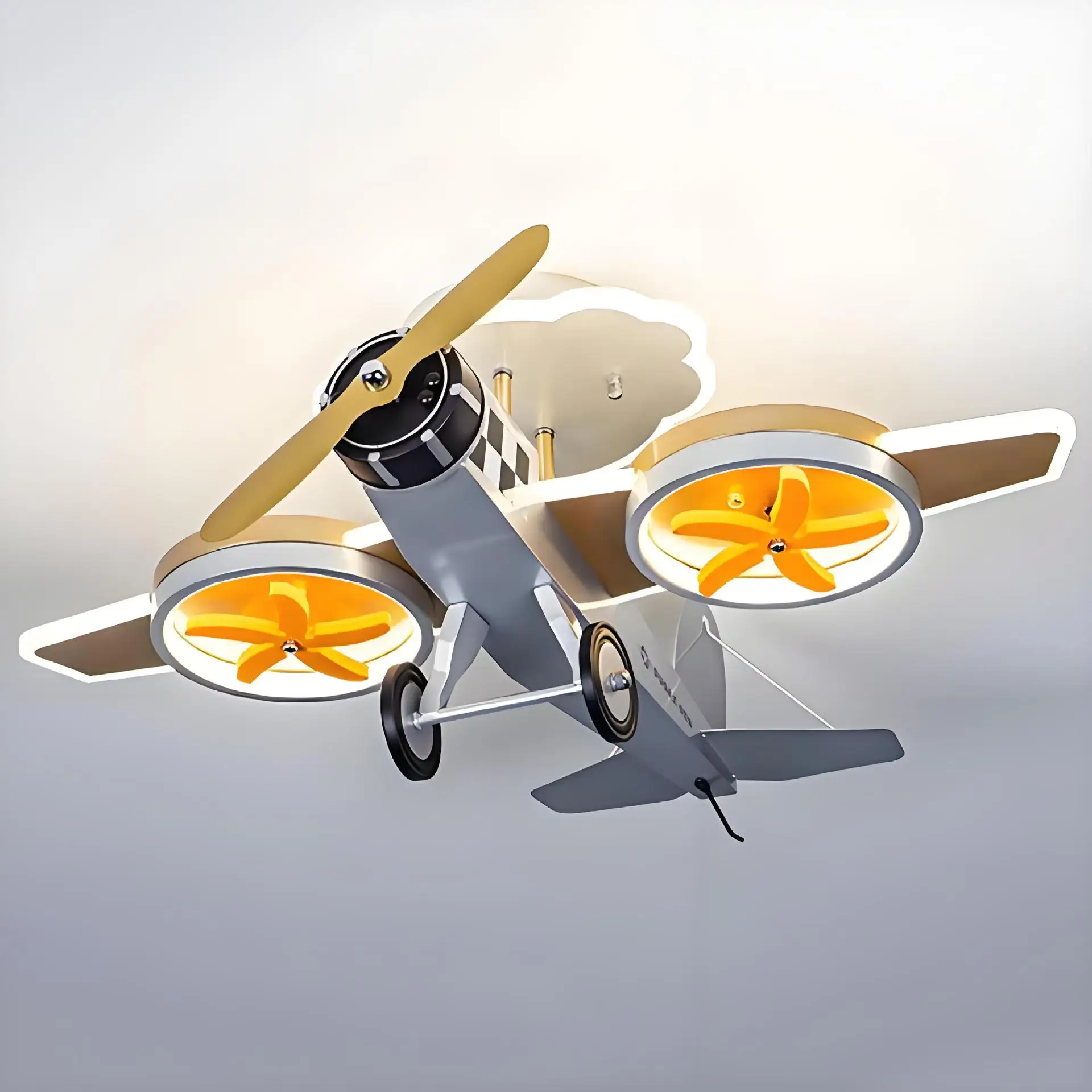 Airplane lights, children's room, boys' bedroom lights, creative full spectrum eye protection, cool and intelligent White Empero
Airplane lights, children's room, boys' bedroom lights, creative full spectrum eye protection, cool and intelligent White Empero