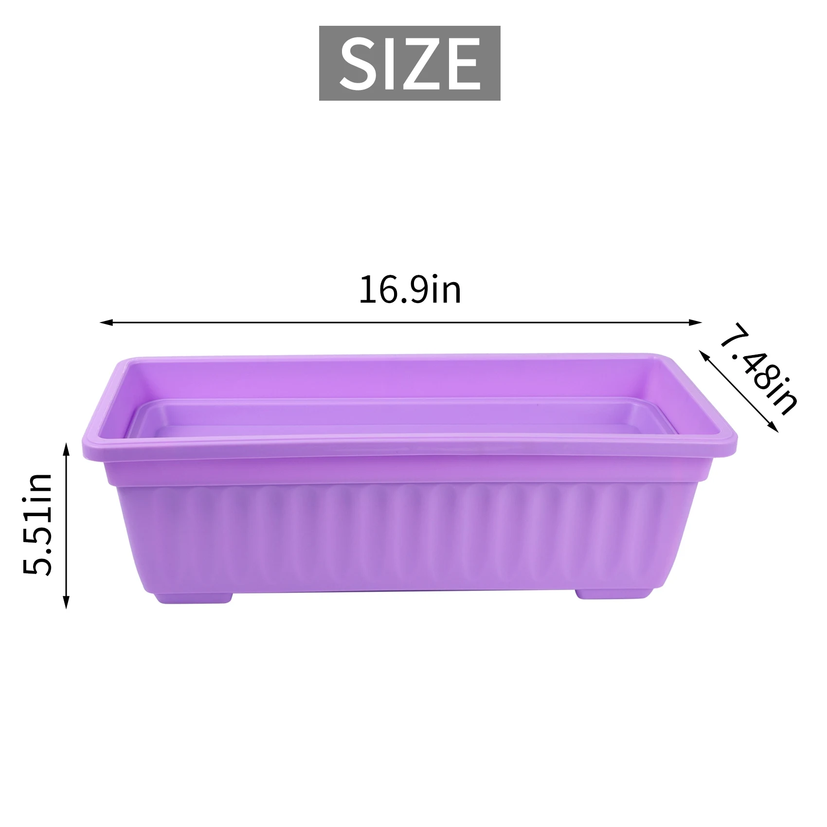 Набор из 4 пластиковых кашпо ABMS-4 (17 дюймов) для цветов и овощей, для подоконников, патио, сада, домашнего декора, веранды
Набор из 4 пластиковых кашпо ABMS-4 (17 дюймов) для цветов и овощей, для подоконников, патио, сада, домашнего декора, веранды