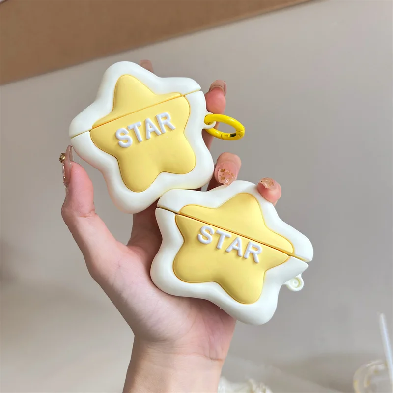 3D Custard Star Cartoon Cute Earphone Case for AirPods Pro 2 Cover Headphone Protective Cover for AirPods 1 2 3 Pro 2 Case
3D Custard Star Cartoon Cute Earphone Case for AirPods Pro 2 Cover Headphone Protective Cover for AirPods 1 2 3 Pro 2 Case
