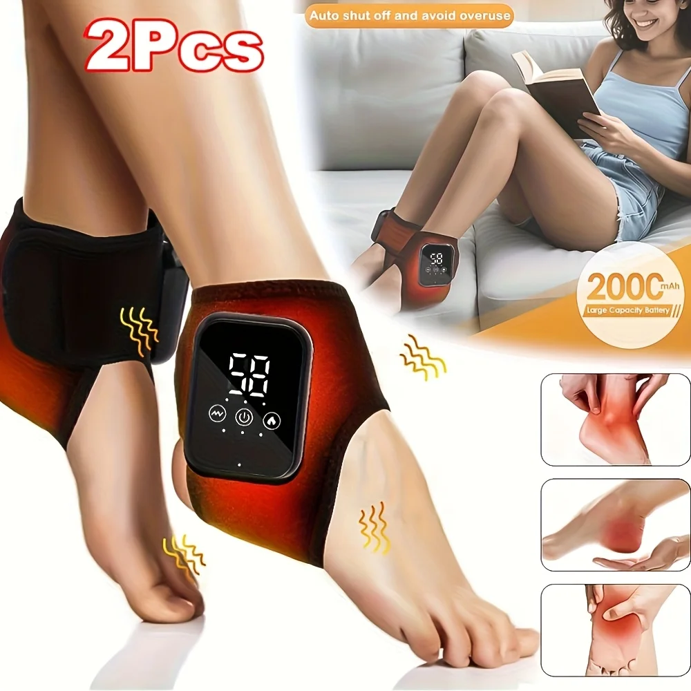 2pcs Ankle Heating Massager, 3 Vibration&3 Heating Modes Foot Massager, Wireless 3In1 Massager, Heated Ankle Wrap, Perfect Gift
2pcs Ankle Heating Massager, 3 Vibration&3 Heating Modes Foot Massager, Wireless 3In1 Massager, Heated Ankle Wrap, Perfect Gift
