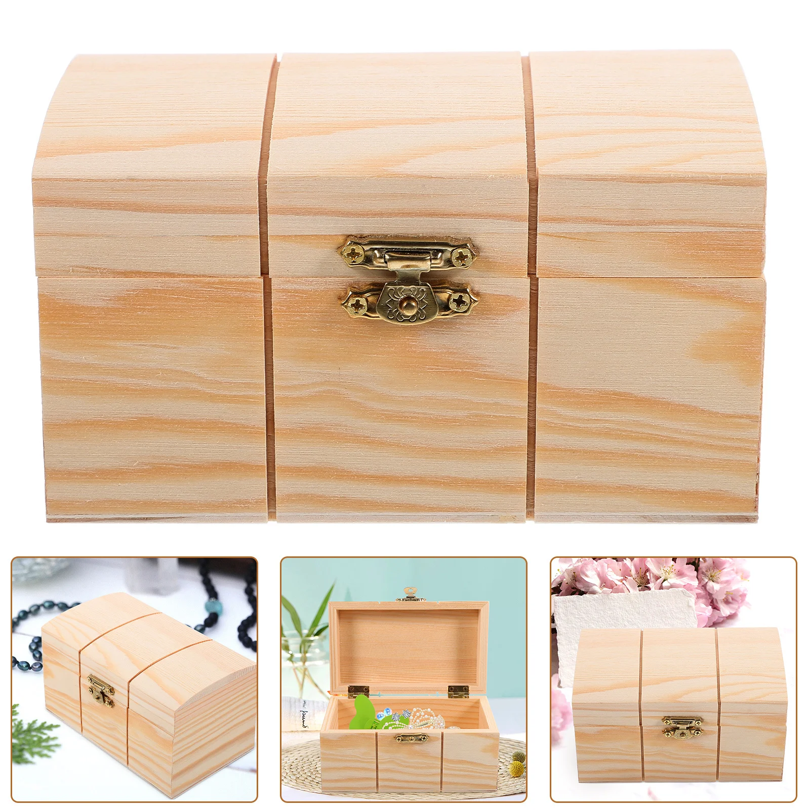 Wooden Jewelry Storage Box Rustic Design Simple Lid Organizer for Rings Earrings Necklaces Bracelets Keepsake Trinket Case
Wooden Jewelry Storage Box Rustic Design Simple Lid Organizer for Rings Earrings Necklaces Bracelets Keepsake Trinket Case