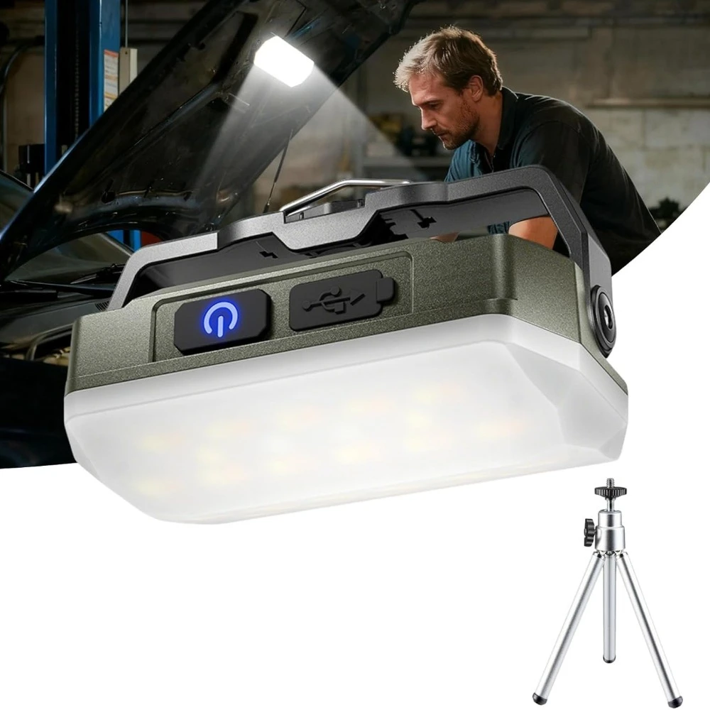 Portable Rechargeable Camping Lantern 5 Light Modes Outdoor Floodlight Work Light Magnetic Repair Emergency Lamp (with Stand)
Portable Rechargeable Camping Lantern 5 Light Modes Outdoor Floodlight Work Light Magnetic Repair Emergency Lamp (with Stand)