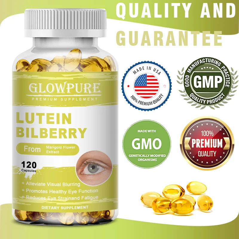 Eye Vitamins for Fatigue & Dryness Relief - Lutein, Bilberry & Zeaxanthin for Vision and Eye Health Support
Eye Vitamins for Fatigue & Dryness Relief - Lutein, Bilberry & Zeaxanthin for Vision and Eye Health Support
