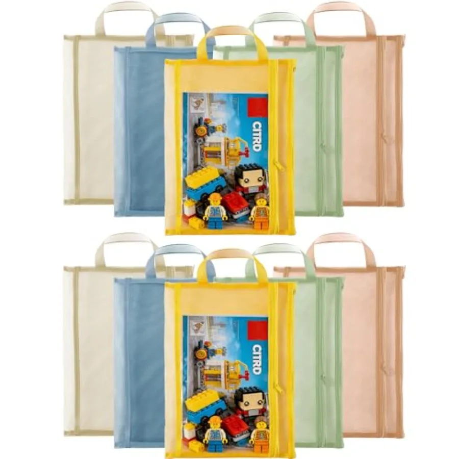 10 Pack Portable Mesh Zipper Pouch Bags with Handles 2-Layer Nylon Mesh Toy Bags for Puzzles Building Block Sets Toy Storage or
10 Pack Portable Mesh Zipper Pouch Bags with Handles 2-Layer Nylon Mesh Toy Bags for Puzzles Building Block Sets Toy Storage or