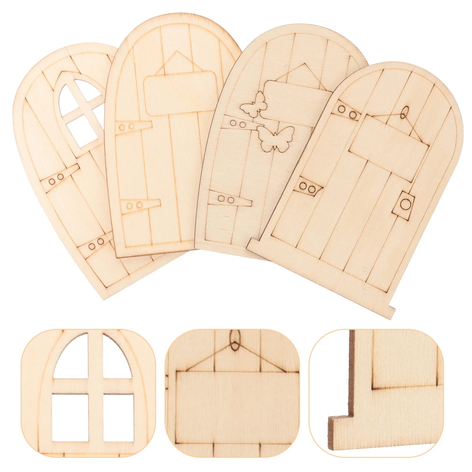 8Pcs Wood Door Ornaments Blank Craft DIY Coloring Set Miniature Door Decor Creative Handmade Decoration for Gift Home Decor
8Pcs Wood Door Ornaments Blank Craft DIY Coloring Set Miniature Door Decor Creative Handmade Decoration for Gift Home Decor