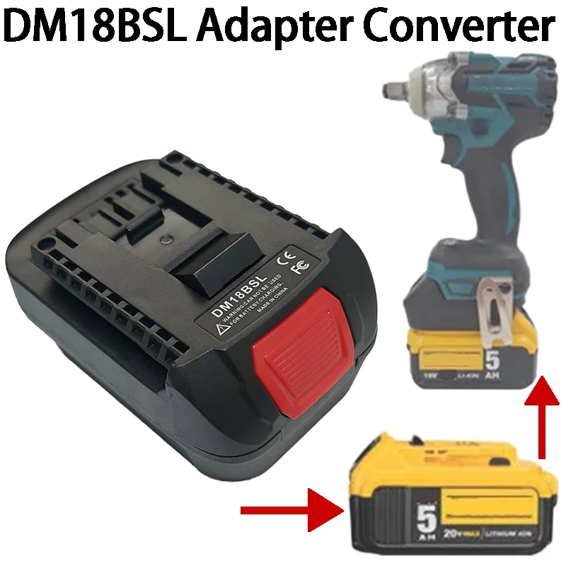DM18BSL Adapter Converter for Dewalt 20V for Milwakee 18V Battery Converter Suitable for BOSCH 18V lithium cordless power tool
DM18BSL Adapter Converter for Dewalt 20V for Milwakee 18V Battery Converter Suitable for BOSCH 18V lithium cordless power tool