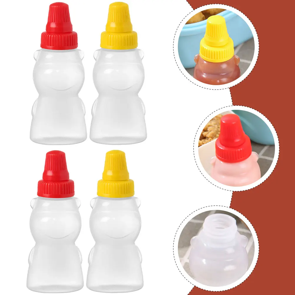 4pcs Mini Sauce Bottles Soft PE Material Reusable Small Mouth Easy Squeeze Salad Dressing Ketchup Containers R om Cap
4pcs Mini Sauce Bottles Soft PE Material Reusable Small Mouth Easy Squeeze Salad Dressing Ketchup Containers R om Cap
