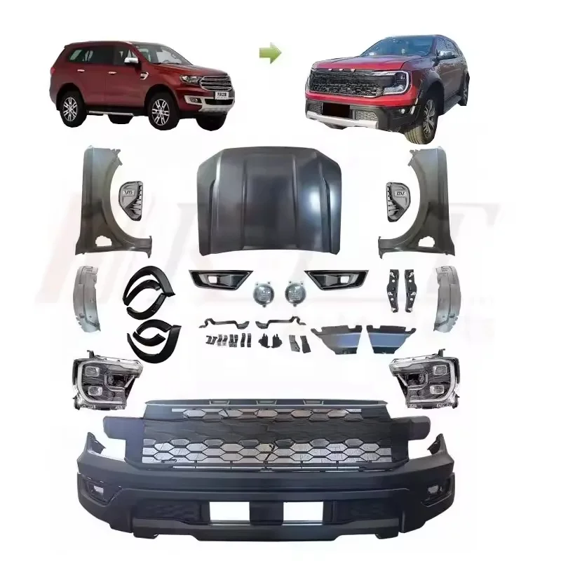 Complete Upgrade Bumper Body Kit for Everest 2016-2021Upgrade 2022 Ranger Raptor Facelift Kit
Complete Upgrade Bumper Body Kit for Everest 2016-2021Upgrade 2022 Ranger Raptor Facelift Kit