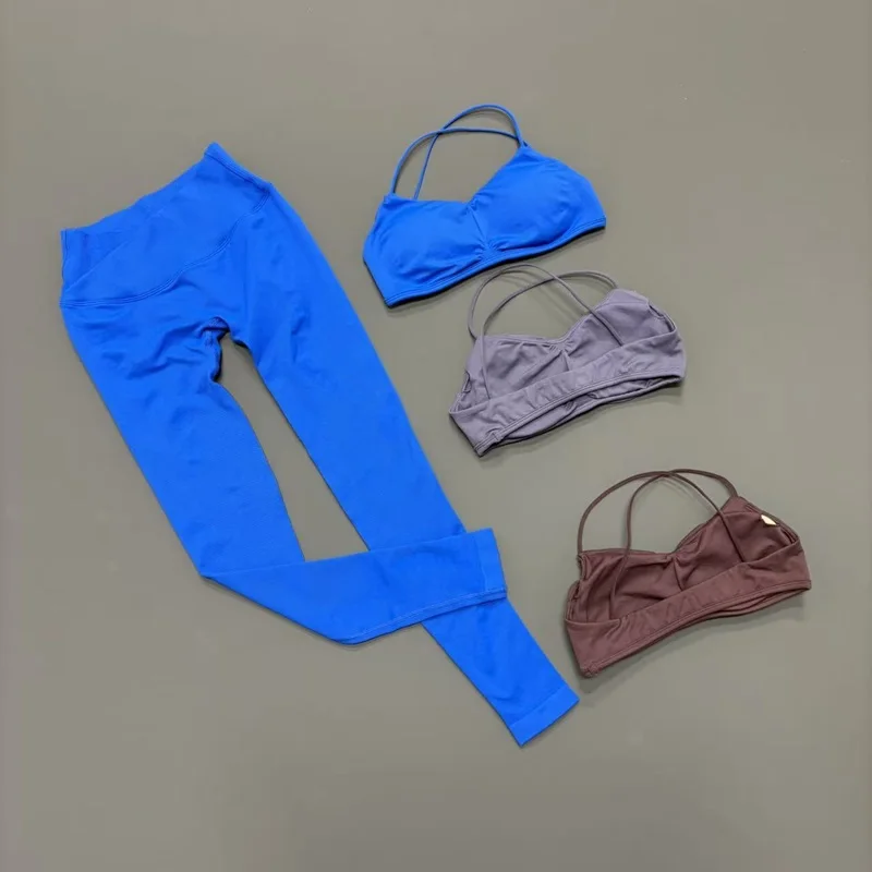 2 Pcs Gym Set Seamless Cross Vision Leggings Women Backless Underwear Back Yoga Bra Suit Running Workout Fitness Sports Sets
2 Pcs Gym Set Seamless Cross Vision Leggings Women Backless Underwear Back Yoga Bra Suit Running Workout Fitness Sports Sets