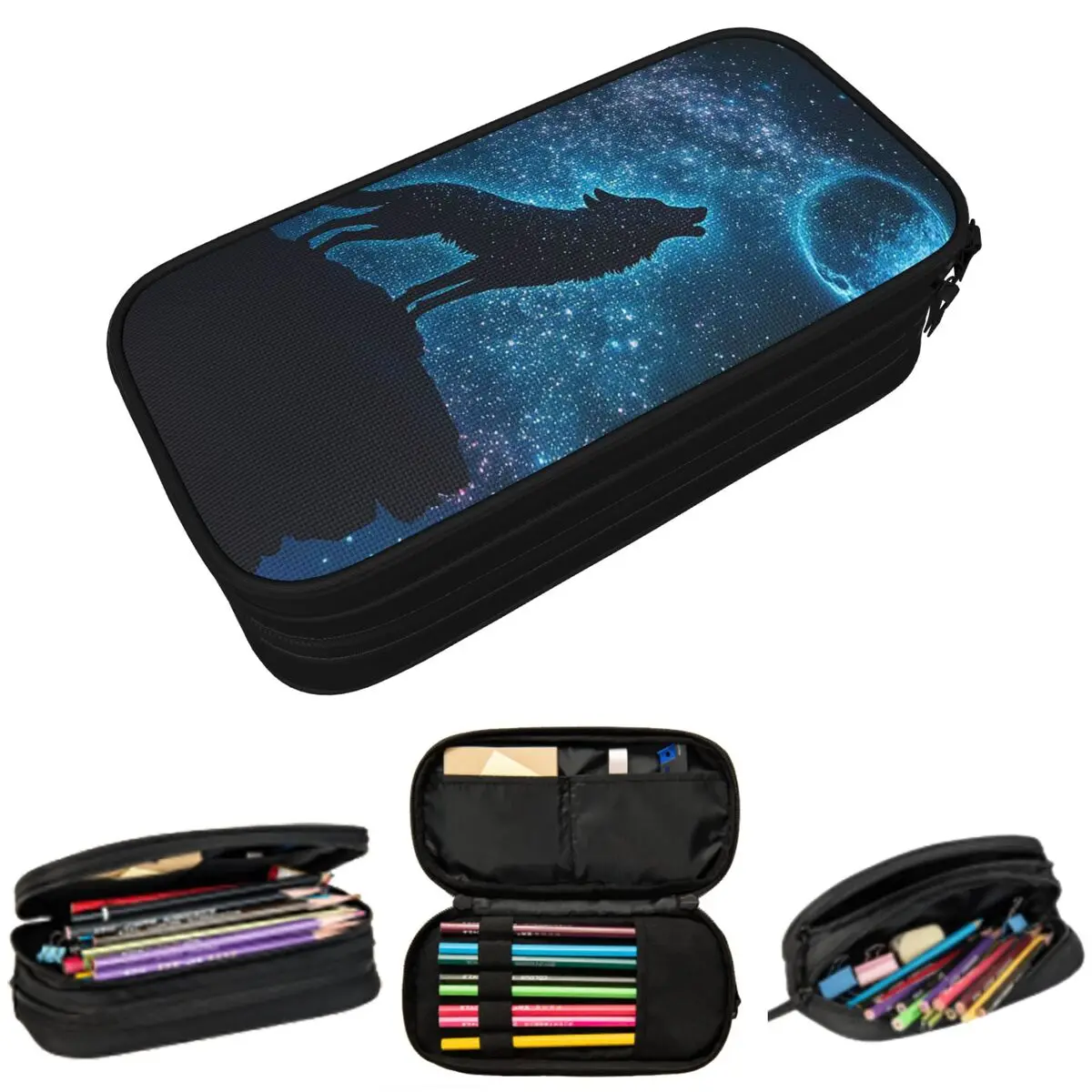 Wolf Galaxy Cosmic Wolves In Space Howling Pencil Case for Kids Gifts Pen Box Pencil Bag Stationery Supplies Pen Holder Bag
Wolf Galaxy Cosmic Wolves In Space Howling Pencil Case for Kids Gifts Pen Box Pencil Bag Stationery Supplies Pen Holder Bag