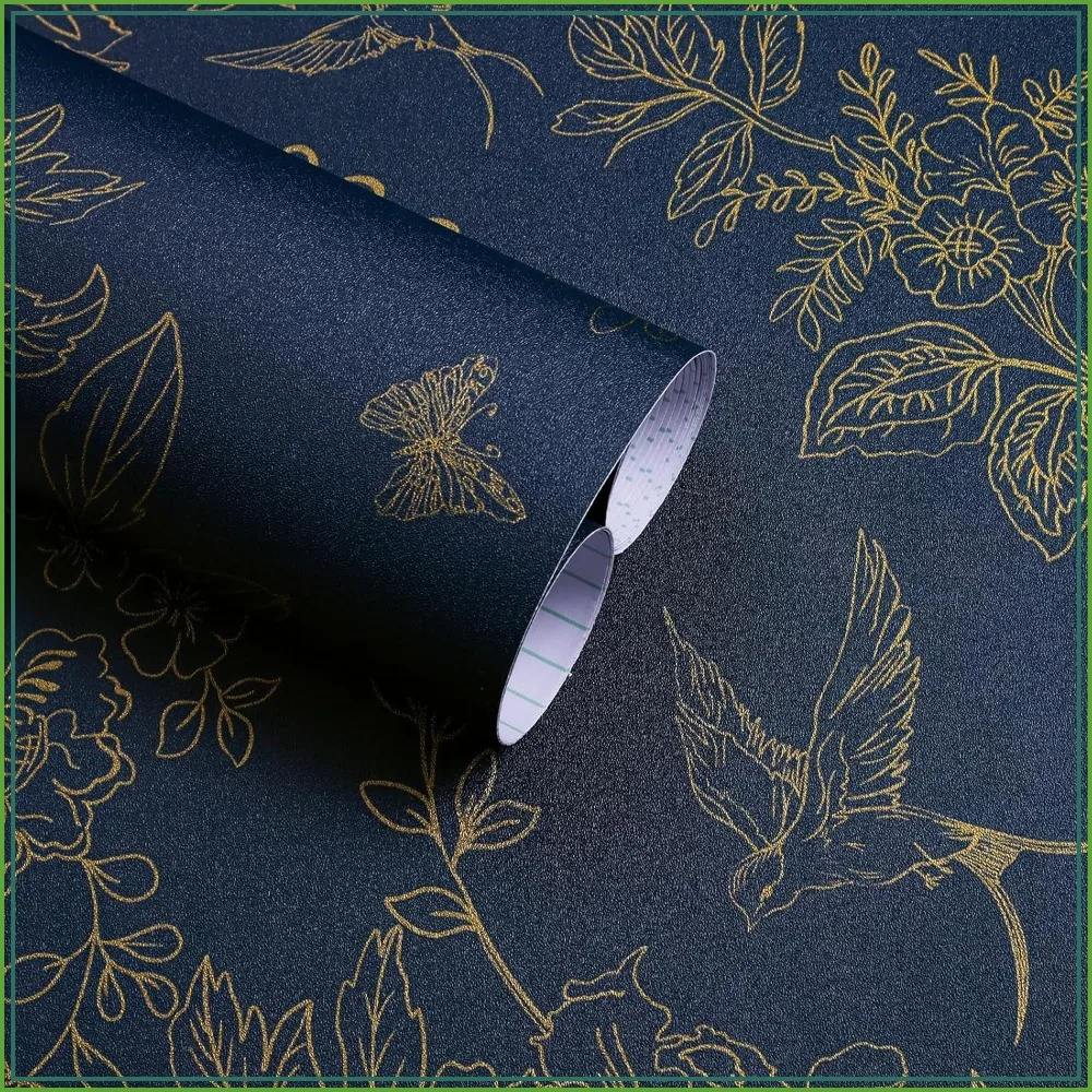 Vintage Floral Peel and Stick Wallpaper 17.7"x118.1" Removable Self Adhesive Vinyl for Bathroom Bedroom Decor
Vintage Floral Peel and Stick Wallpaper 17.7"x118.1" Removable Self Adhesive Vinyl for Bathroom Bedroom Decor