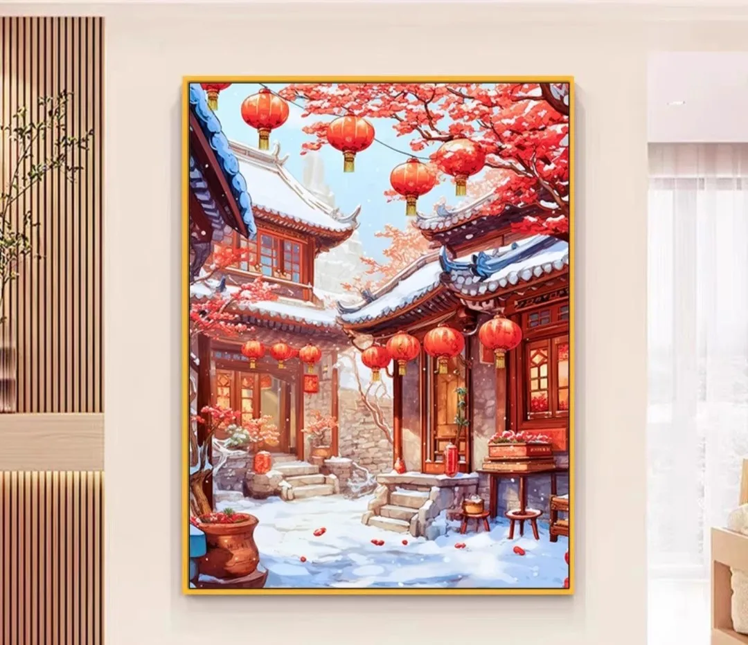 9ct 60x80cm Winter Snow Pre-Printed Cross Stitch Kit DIY Embroidery Set Handicraft New Arrival Floss Needle Crafts
9ct 60x80cm Winter Snow Pre-Printed Cross Stitch Kit DIY Embroidery Set Handicraft New Arrival Floss Needle Crafts