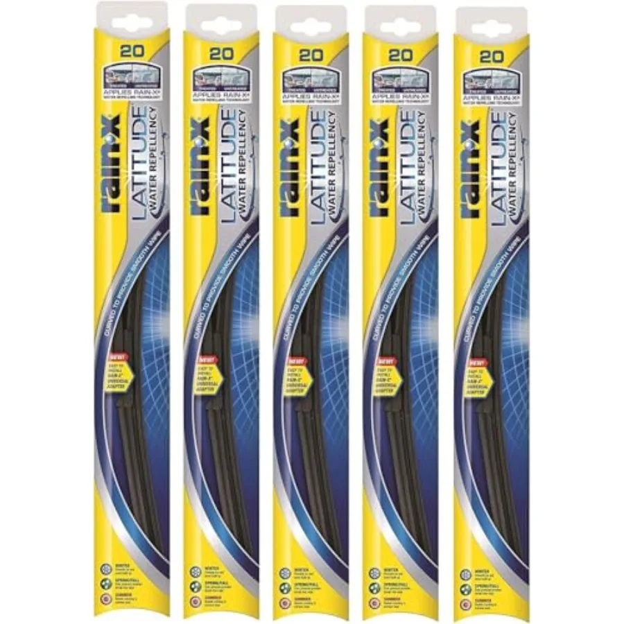 Latitude 2-IN-1 Water Repellency Wiper Blade 20" Pack of 5
Latitude 2-IN-1 Water Repellency Wiper Blade 20" Pack of 5
