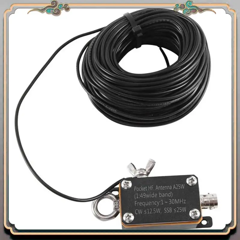 Durable Pocket . Antenna A25 1-30Mhz Frequency Band Shortwave Antenna Wideband End-Fed Halfwave Antenna V Horizontal Antenna
Durable Pocket . Antenna A25 1-30Mhz Frequency Band Shortwave Antenna Wideband End-Fed Halfwave Antenna V Horizontal Antenna