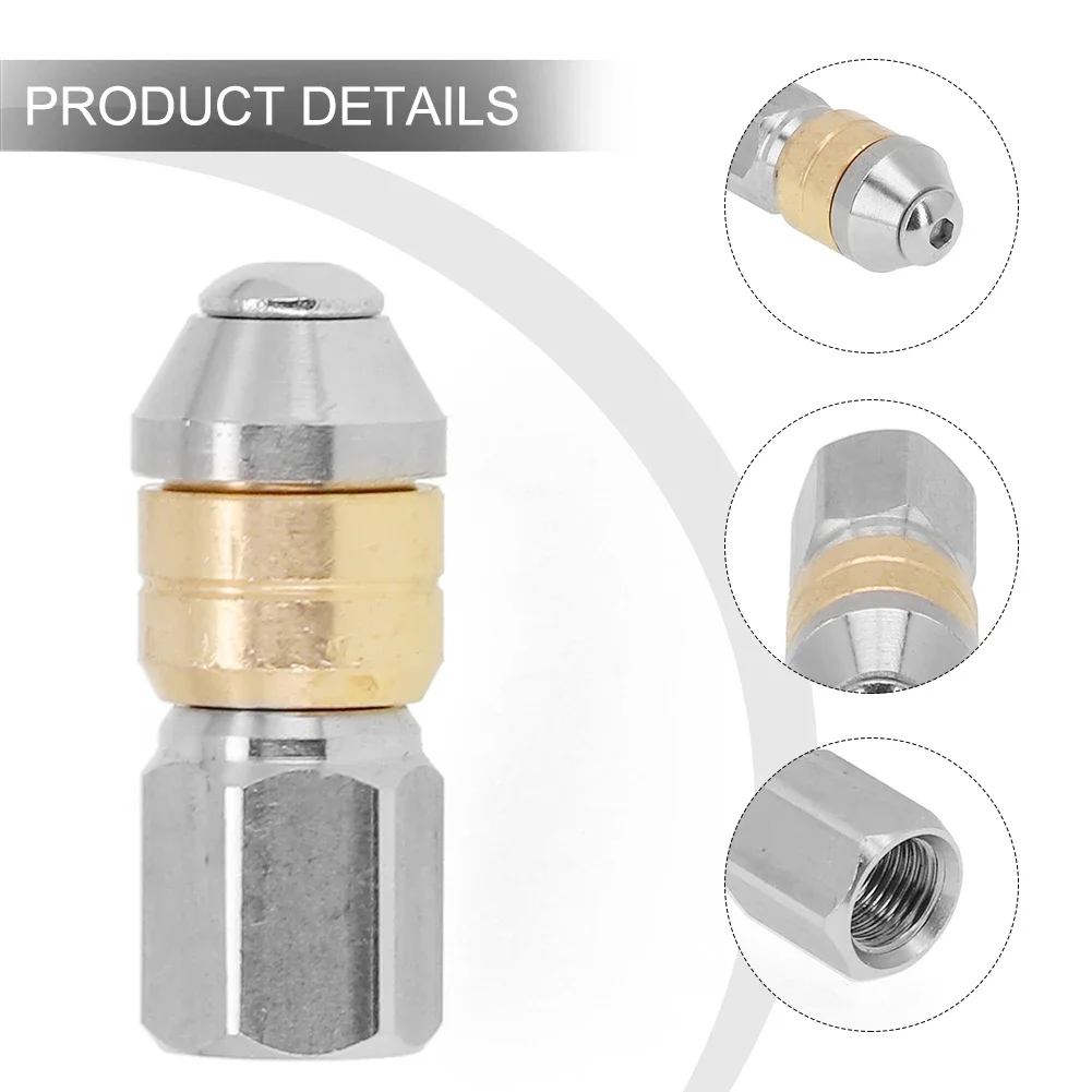 High Quality Nozzle Pipe Cleaning Nozzle Outdoor Living Pressure Washer Parts Replacement 1/8" Inch Accessories
High Quality Nozzle Pipe Cleaning Nozzle Outdoor Living Pressure Washer Parts Replacement 1/8" Inch Accessories