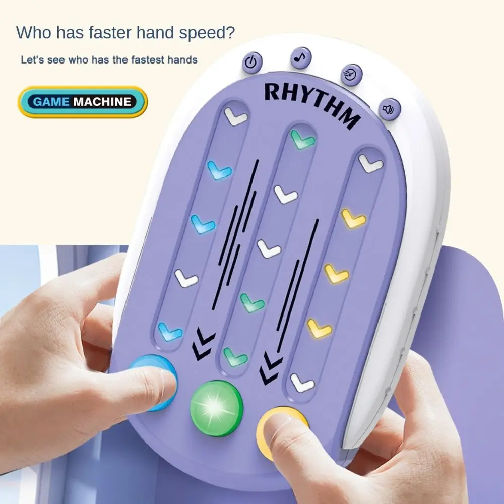 Quick Push Plastic Musical Rhythm Toys Hand Speed Exercises Music Beats Musical Rhythm Game Machine Interaction Light Up&Sound
Quick Push Plastic Musical Rhythm Toys Hand Speed Exercises Music Beats Musical Rhythm Game Machine Interaction Light Up&Sound