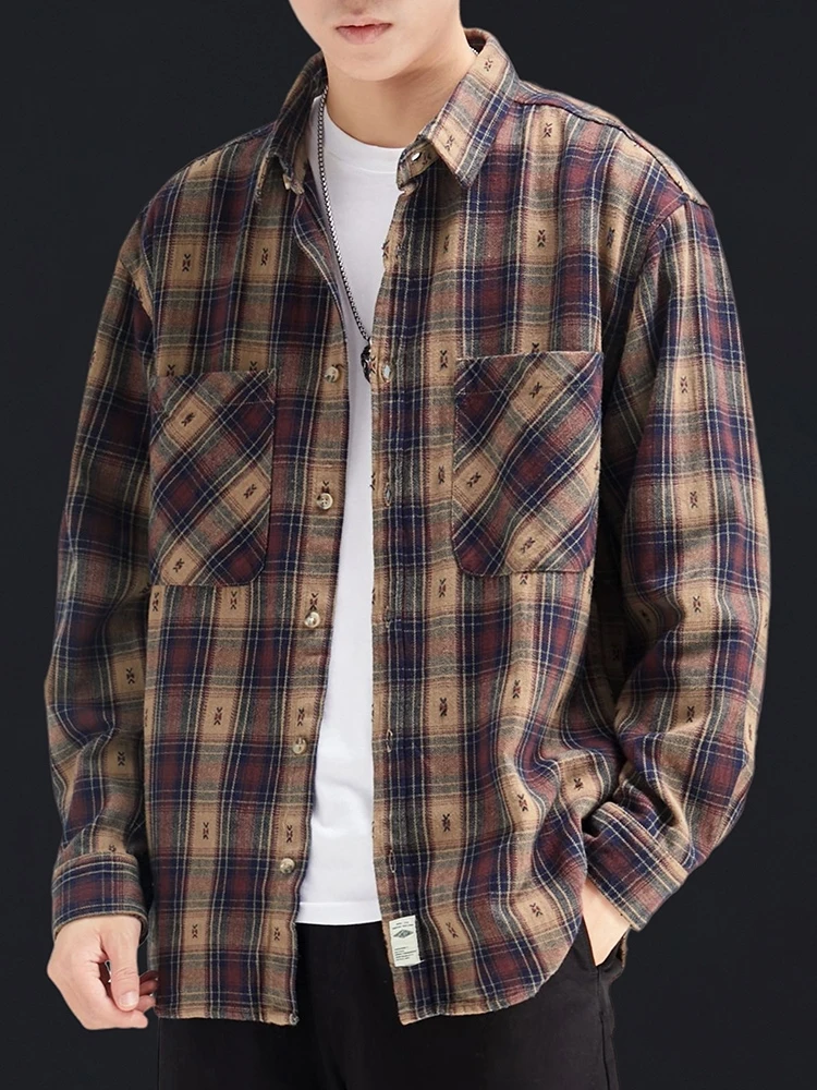 Мужская удлиненная куртка в стиле ретро с клетчатым узором, свободного кроя, повседневная, осенне-зимняя, новинка
Мужская удлиненная куртка в стиле ретро с клетчатым узором, свободного кроя, повседневная, осенне-зимняя, новинка