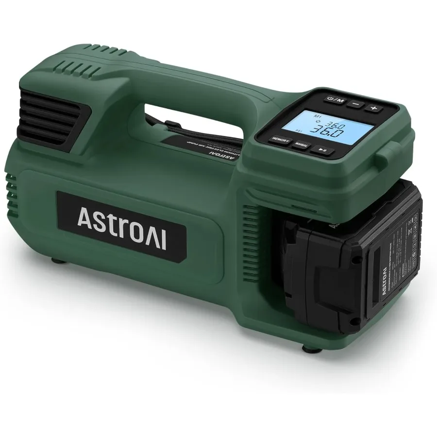 Portable Air Compressor Tire Inflator 470W 18 V Cordless Air Pump for Truck Tires with 4000mAh Battery 150PSI Heavy
Portable Air Compressor Tire Inflator 470W 18 V Cordless Air Pump for Truck Tires with 4000mAh Battery 150PSI Heavy