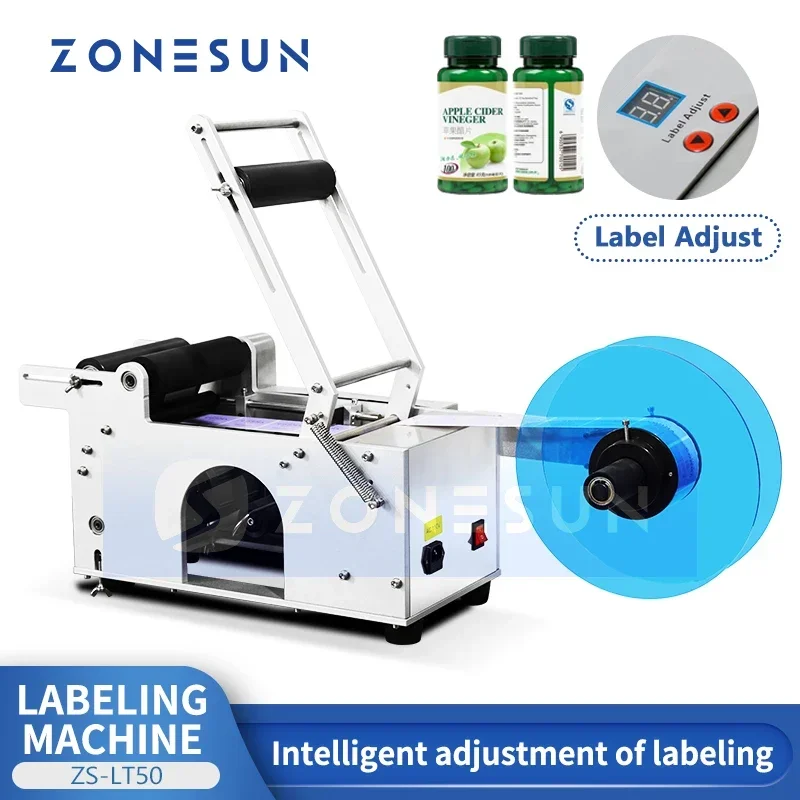 ZONESUN этикетировочная машина для круглых бутылок, пластиковая этикетировочная машина, диспенсер для этикеток, аппликатор этикеток ZS-LT50
ZONESUN этикетировочная машина для круглых бутылок, пластиковая этикетировочная машина, диспенсер для этикеток, аппликатор этикеток ZS-LT50