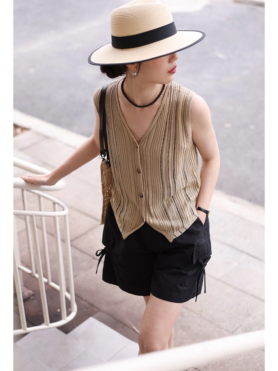 Slim Fit Textured Svel Thin Cardigan Women's Faion Commute Sle Vest Unique Design Summer 2025 Button up Top
Slim Fit Textured Svel Thin Cardigan Women's Faion Commute Sle Vest Unique Design Summer 2025 Button up Top