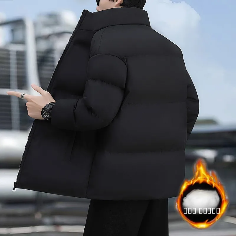 Men's Pure Color Stand Collar Cotton Jaet ort Warmth Bread Sle Cotton Coat Faionable Urban Loose Fit Polyester
Men's Pure Color Stand Collar Cotton Jaet ort Warmth Bread Sle Cotton Coat Faionable Urban Loose Fit Polyester